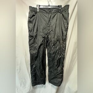 ZeroXposur Black Snow Pants Men's w/Fleece Lining, Pockets & Zip Ankles